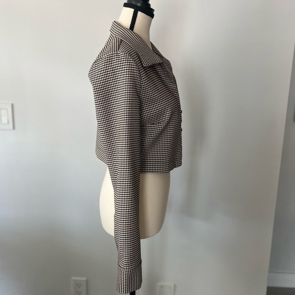 ZARA Houndstooth Crop Top - Picture 5 of 15